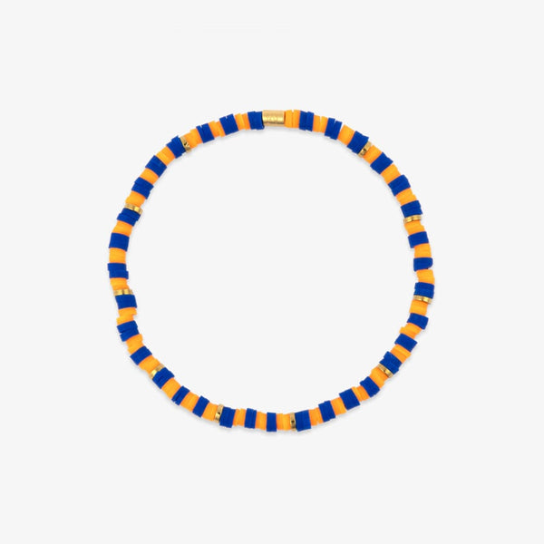 Blue & Orange Stretch Bracelet