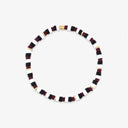 Maroon, Black & White Stretch Bracelet