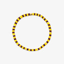 Maroon & Yellow Stretch Bracelet