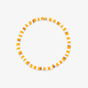 Orange & White Stretch Bracelet