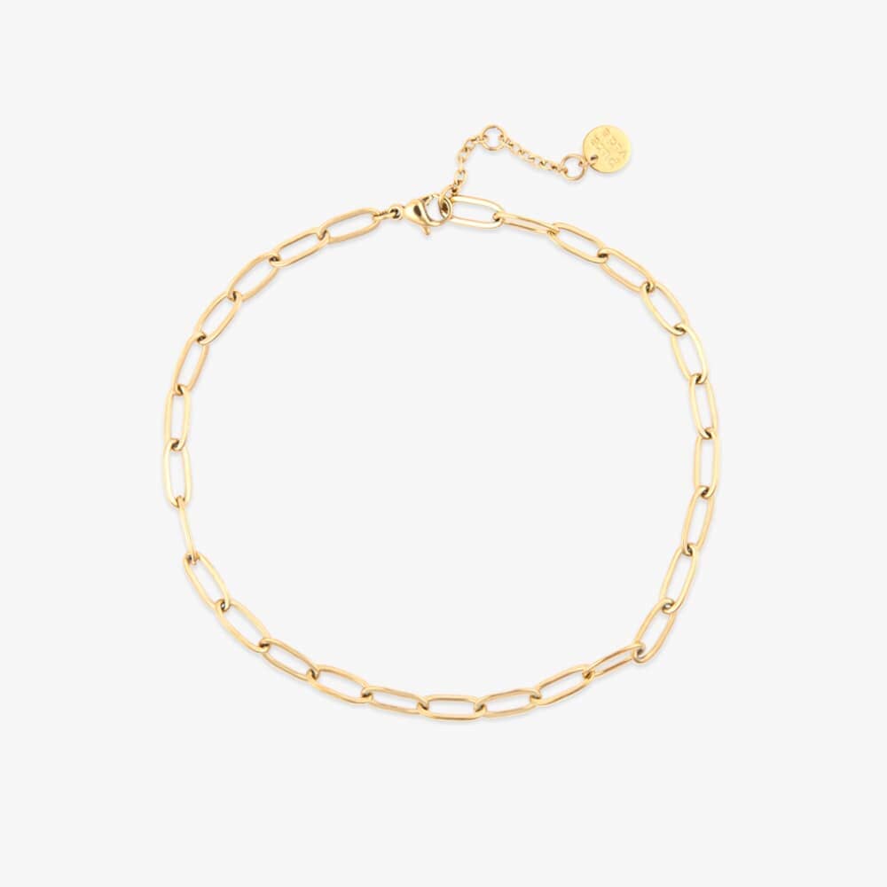 Harper Paperclip Chain Anklet 1