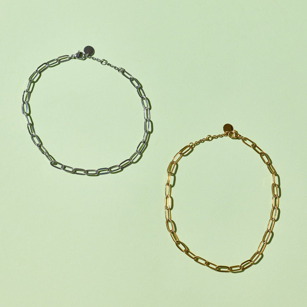 Harper Paperclip Chain Anklet 6