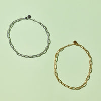 Harper Paperclip Chain Anklet Gallery Thumbnail