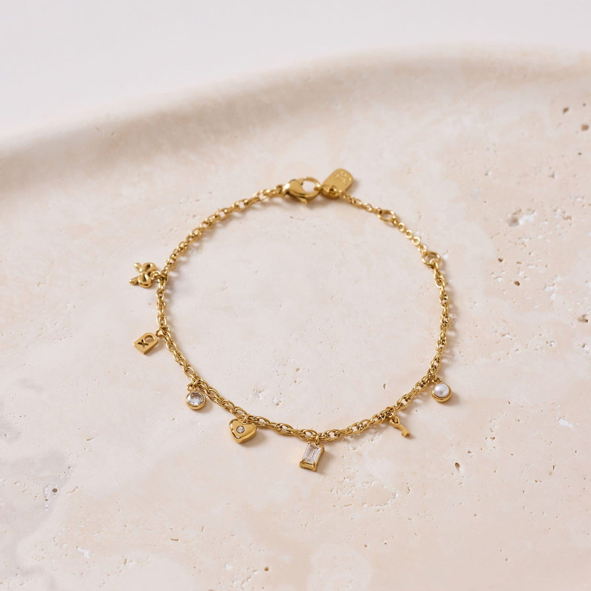 Love Charms Chain Bracelet