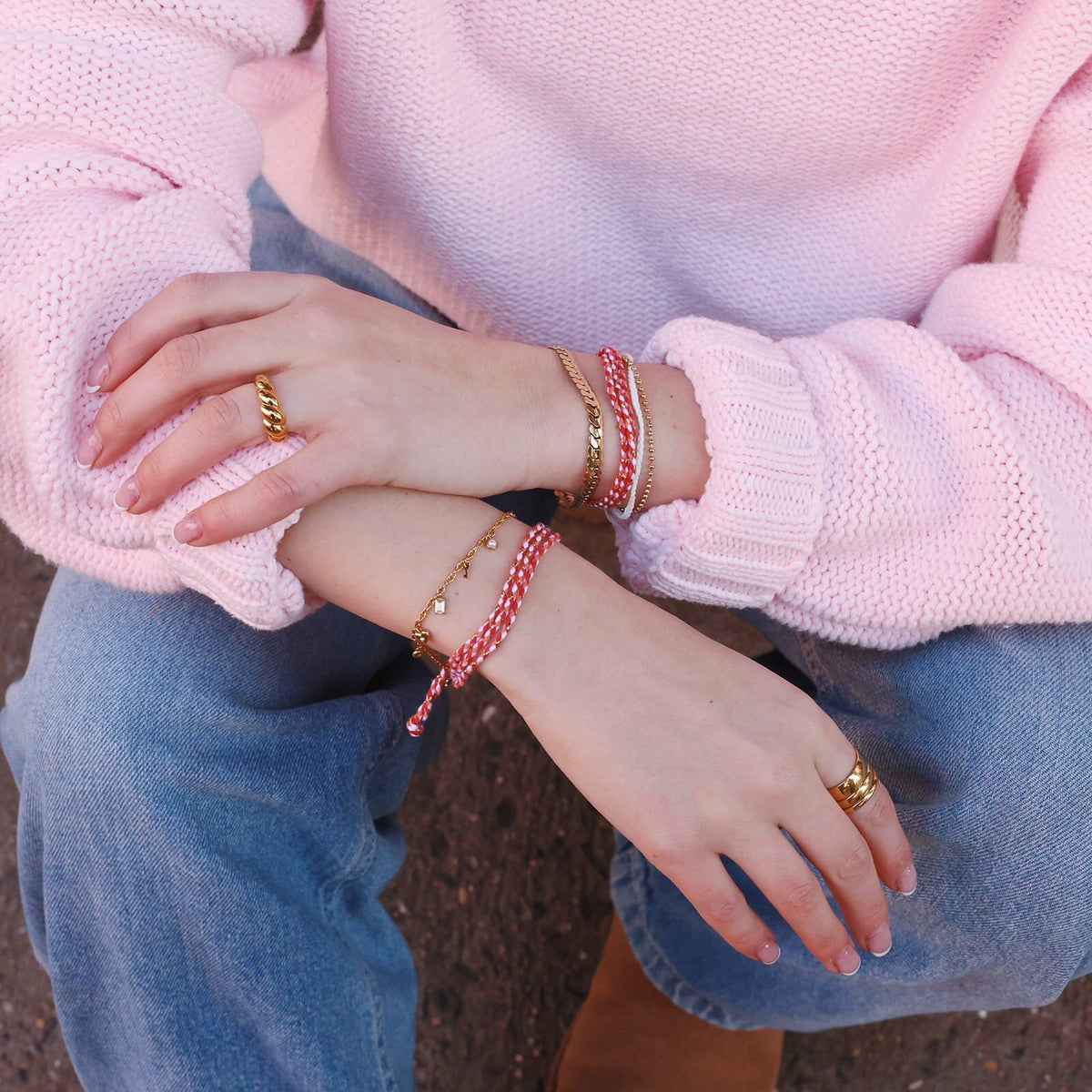 Love Charms Chain Bracelet