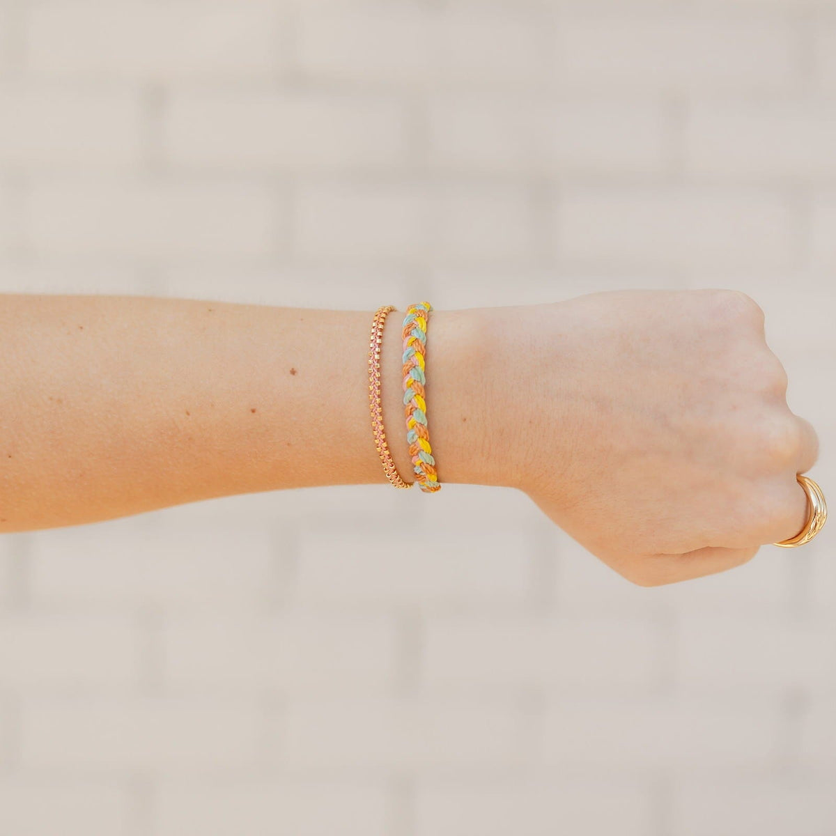 Goldie Woven Seed Bead Bracelet