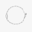 Initial Paperclip Chain Bracelet