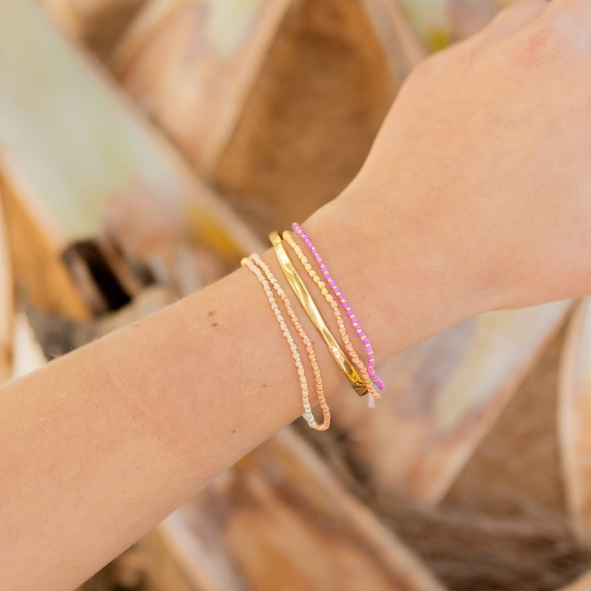Mixed Seed Bead Stretch Bracelet Pack