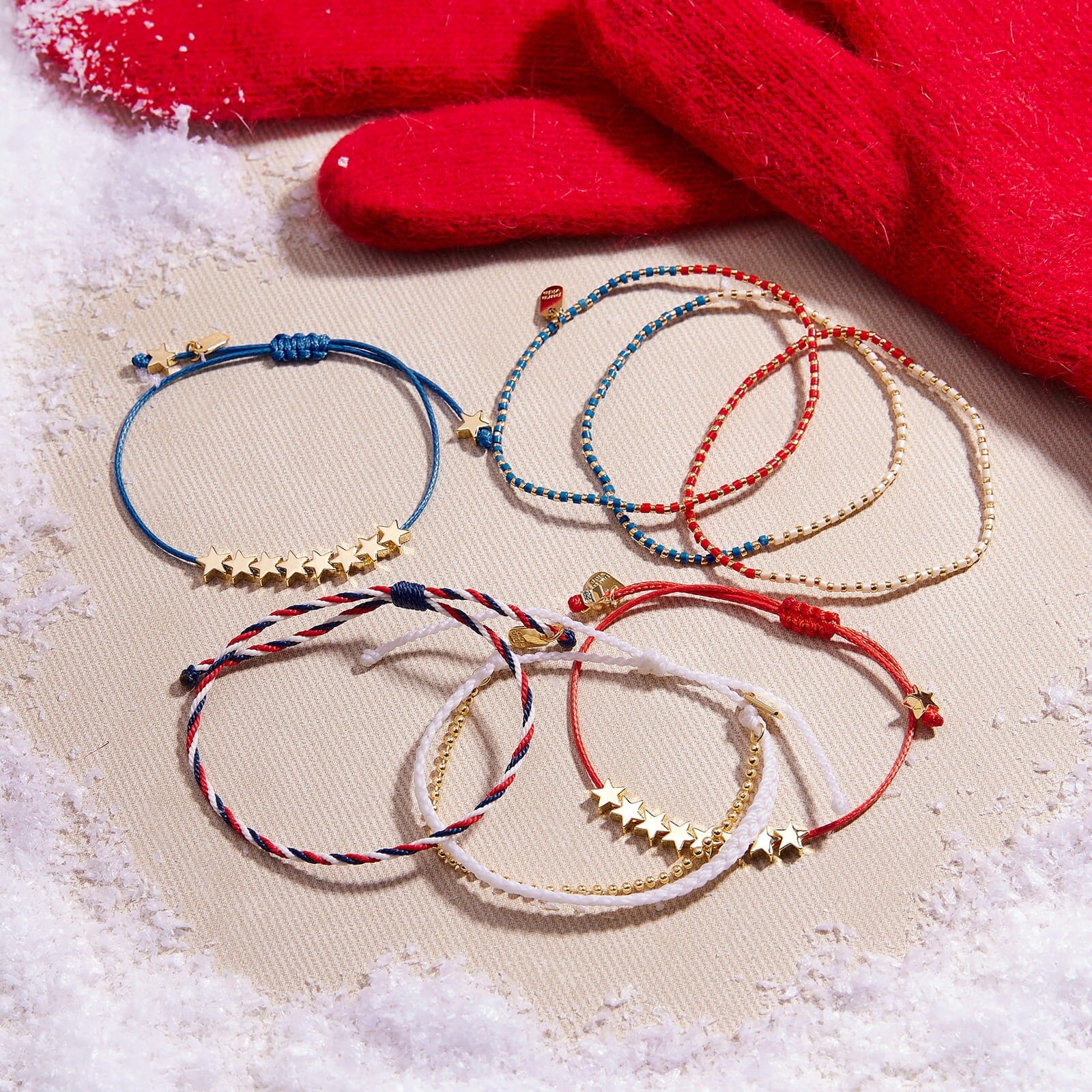 Stars And Stripes Seed Bead Stretch Pack