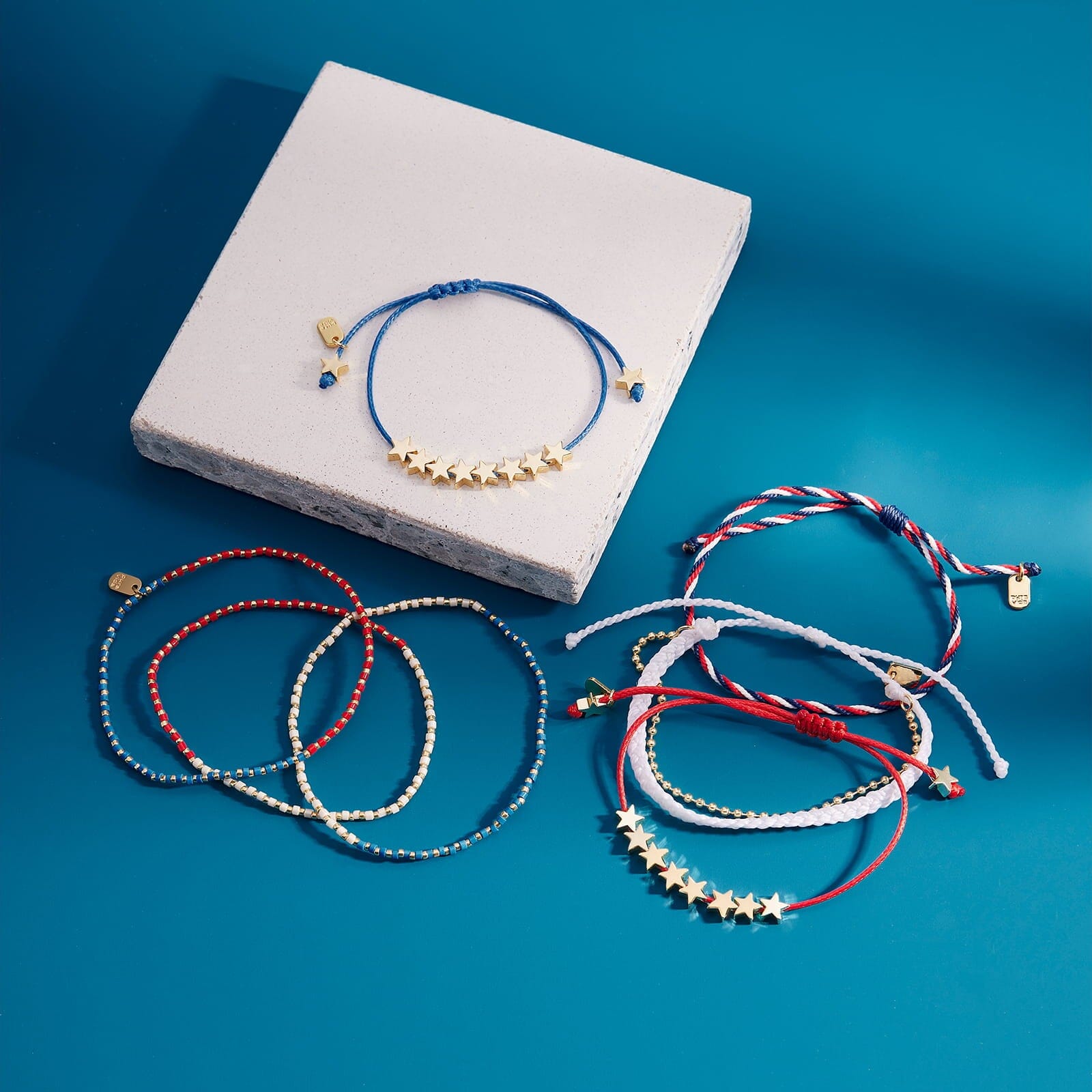 Stars And Stripes Seed Bead Stretch Pack