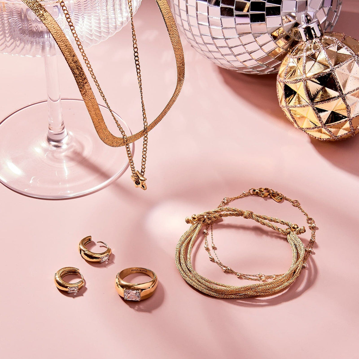 Sparkle Layered Chain Bracelet