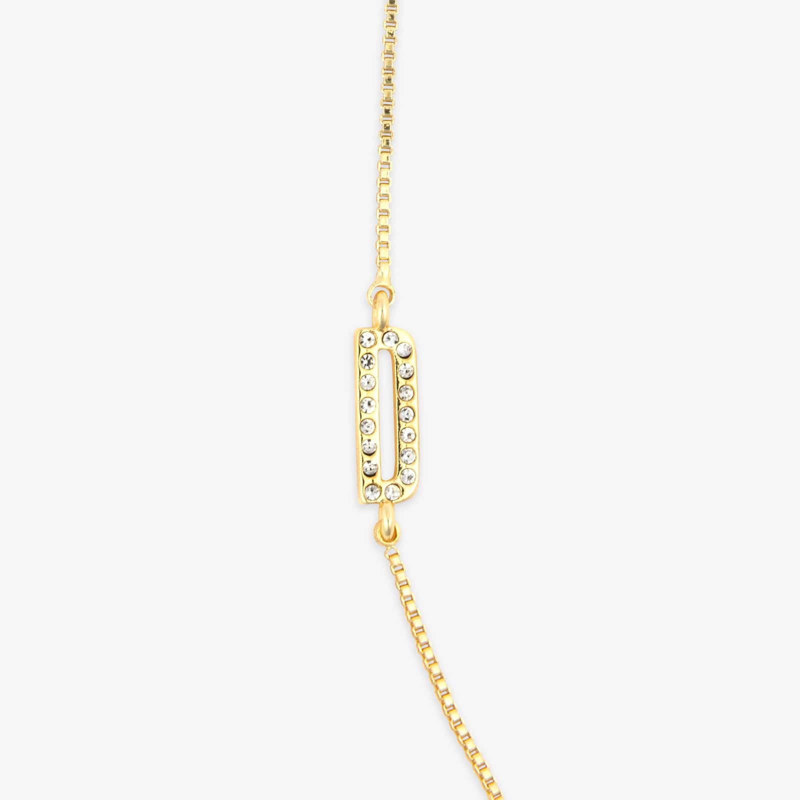 Pavé Initial Box Chain Choker