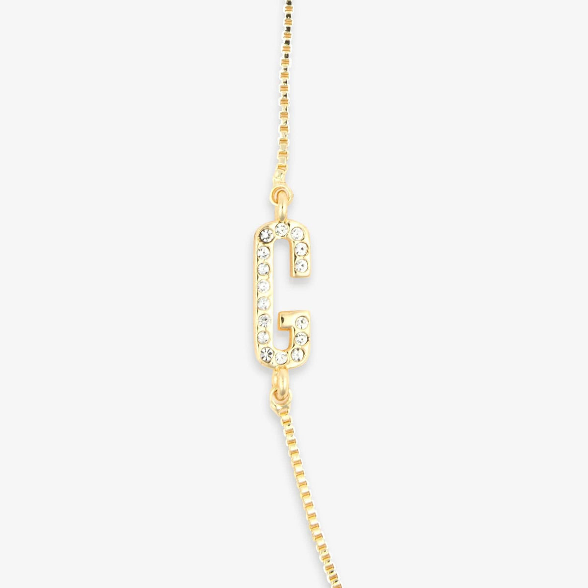 Pavé Initial Box Chain Choker