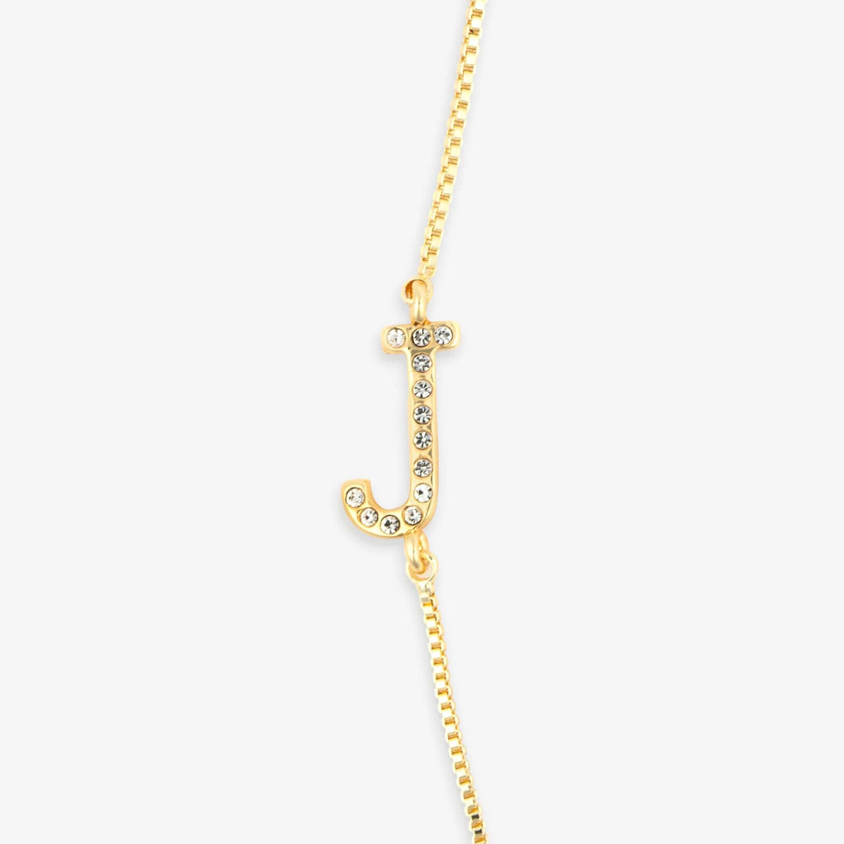 Pavé Initial Box Chain Choker
