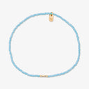 Turquoise Seed Bead Stretch Anklet