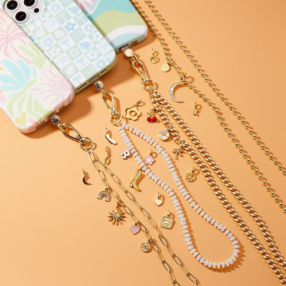 Iridescence Bead Wristlet Phone Chain 9