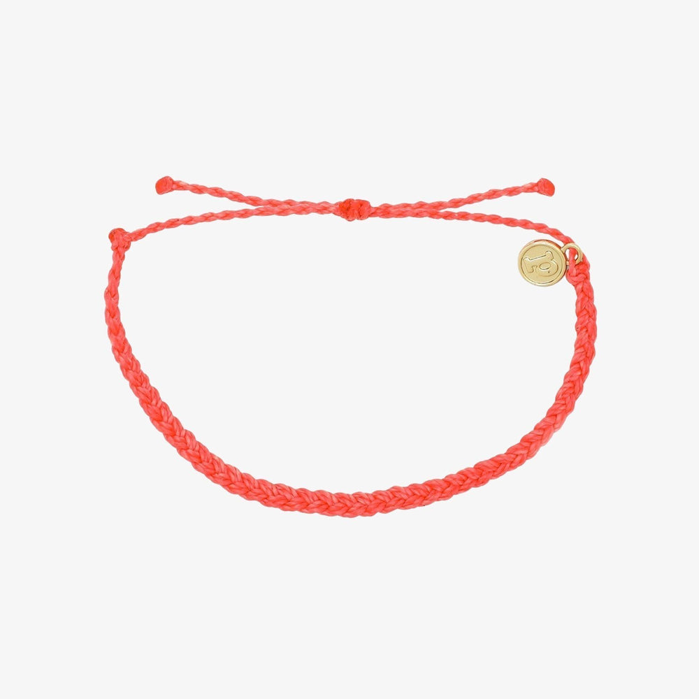 Strawberry Solid Mini Braided Bracelet 1