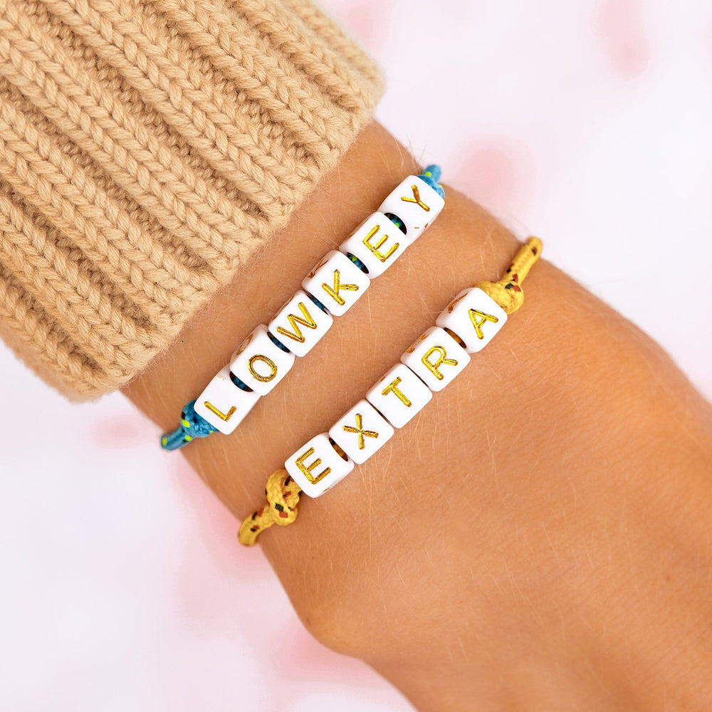 Bungee Cord Alphabet Beaded Bracelet 3