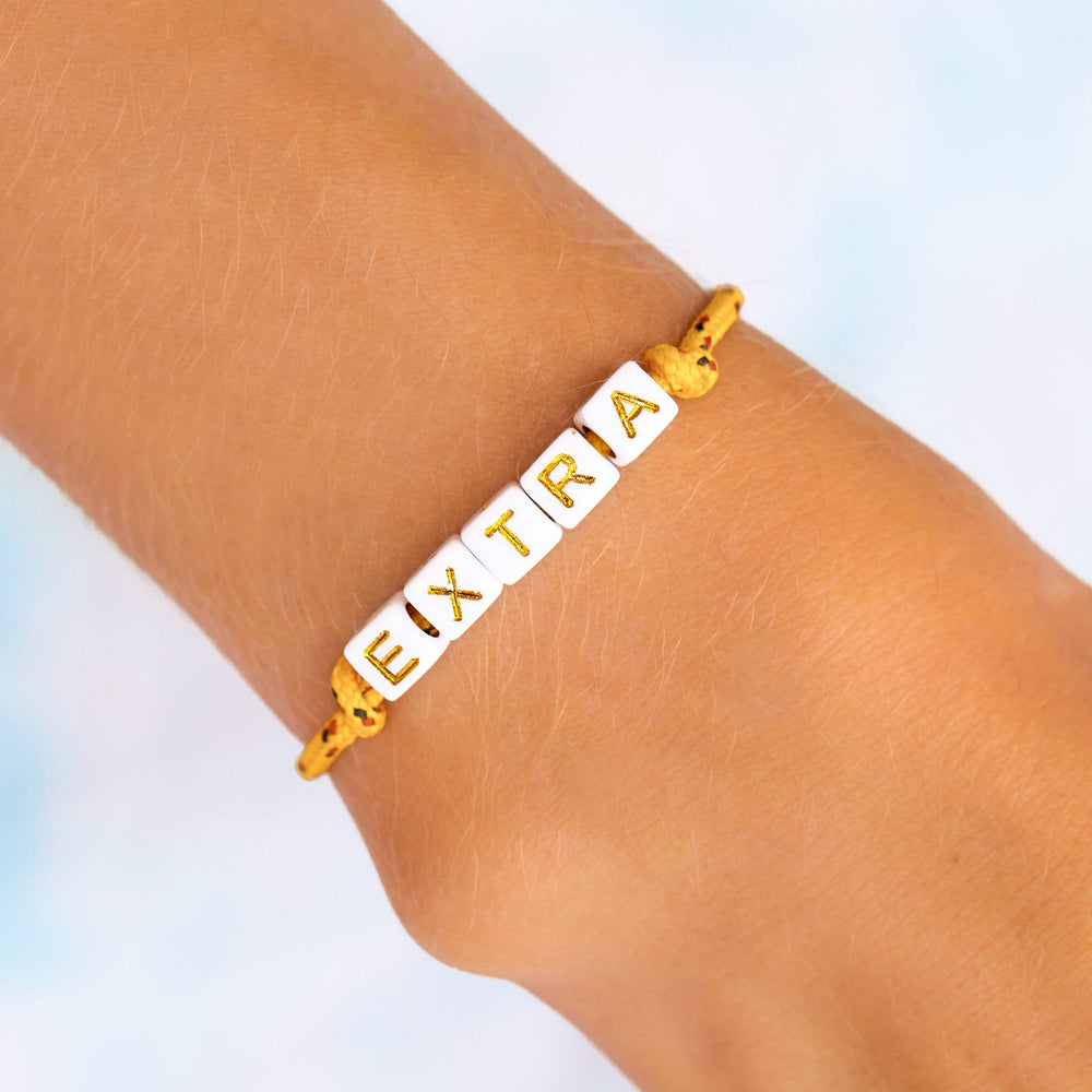 Bungee Cord Alphabet Beaded Bracelet 4