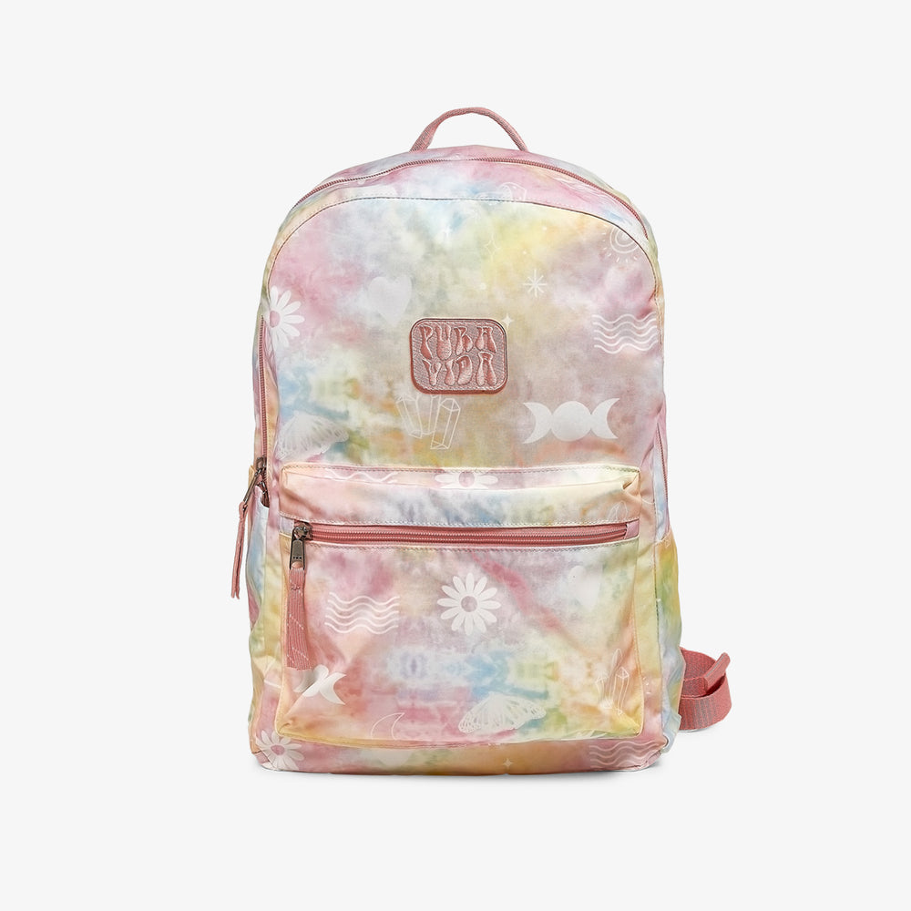 Muted Cool-Tone Tie Dye Bag