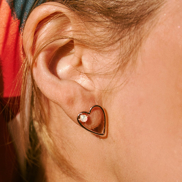 Sweetheart Stone Earrings