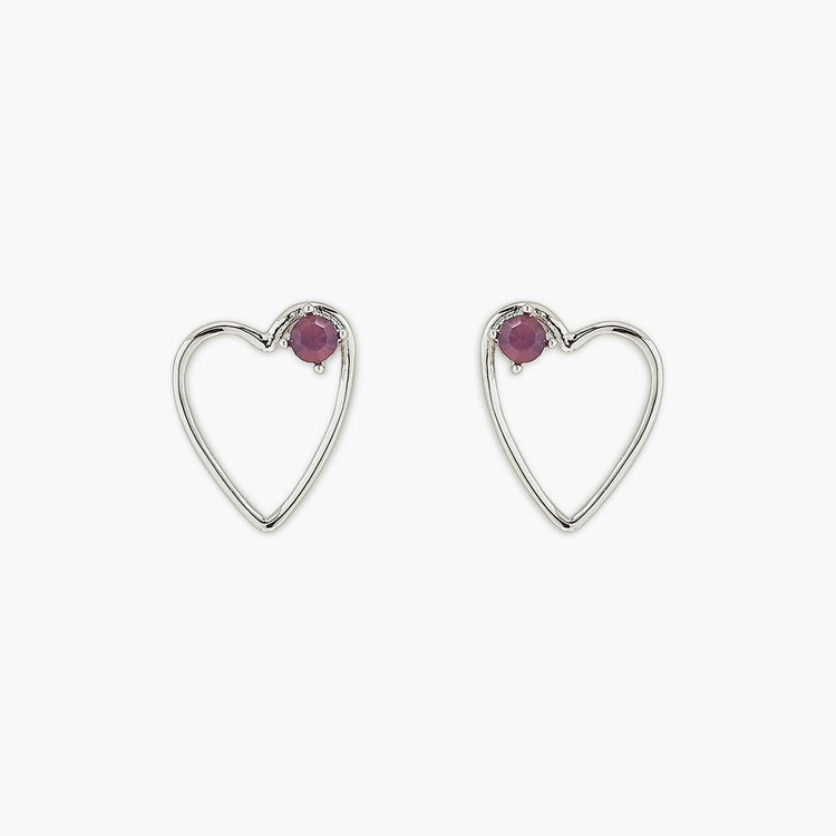 Sweetheart Stone Earrings