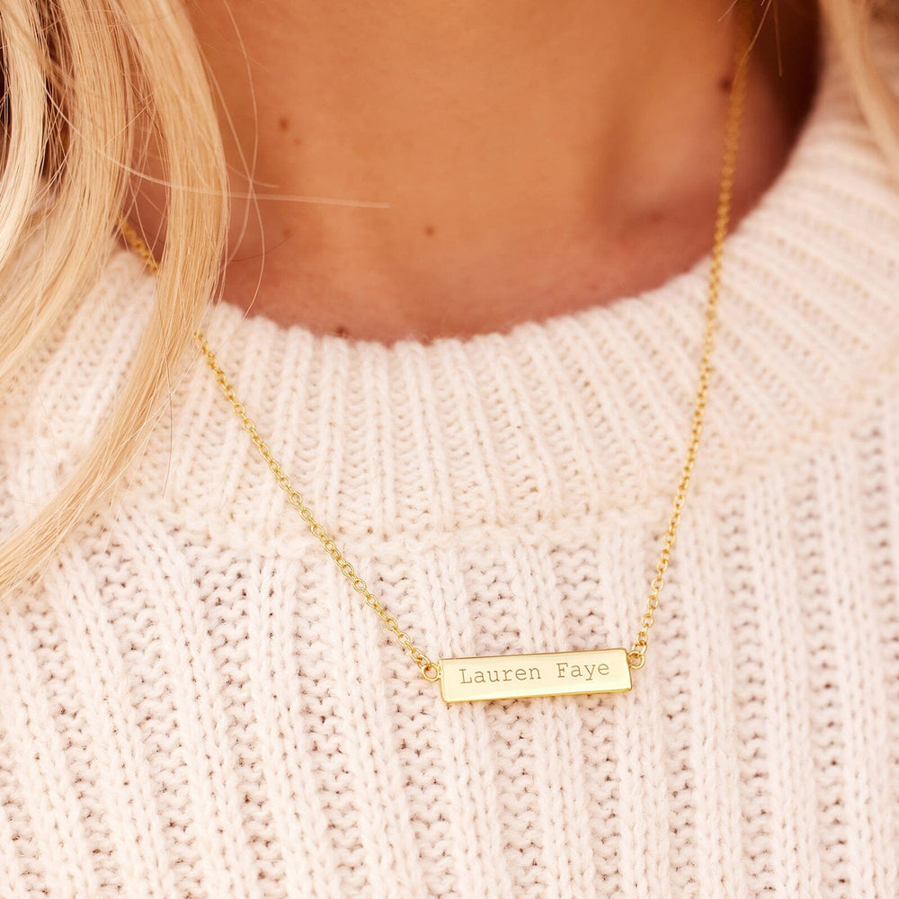 Engravable Bar Necklace 5