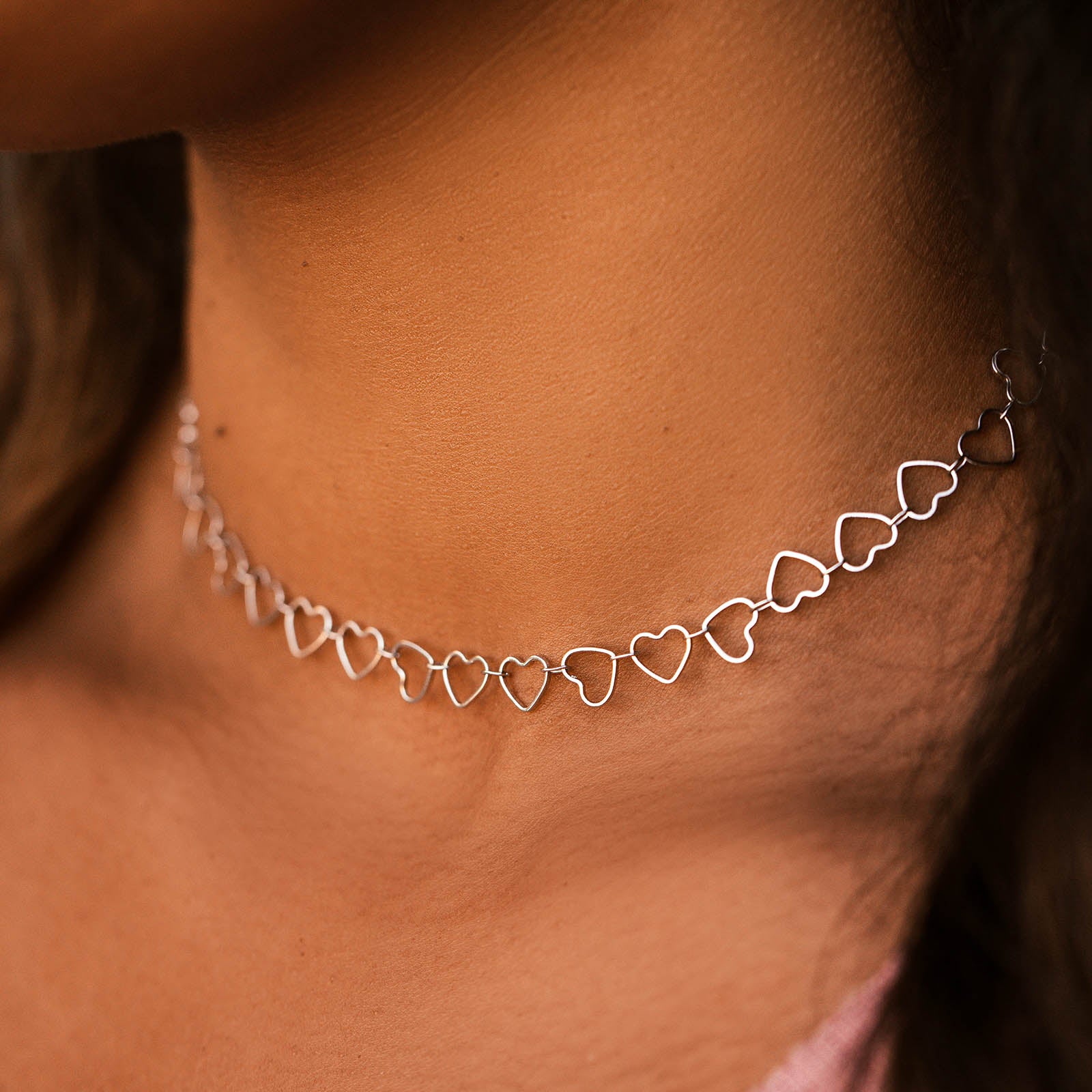 Brandy silver clearance chain choker