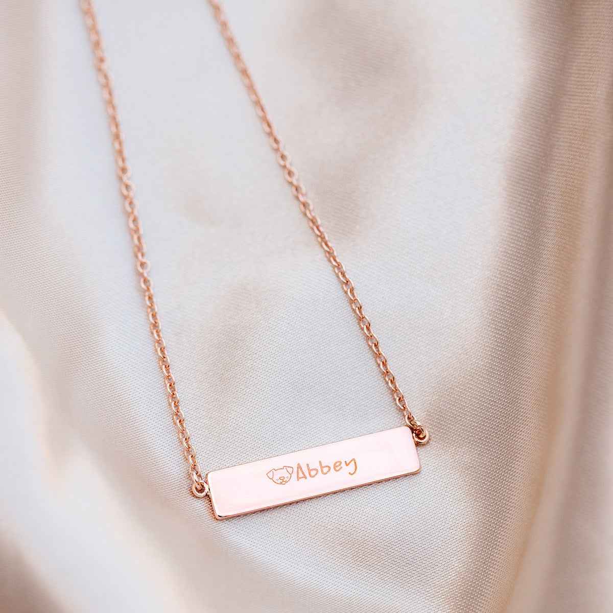 Engravable Bar Necklace