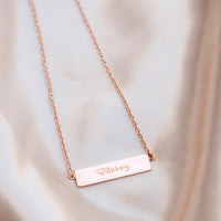 Engravable Bar Necklace Gallery Thumbnail
