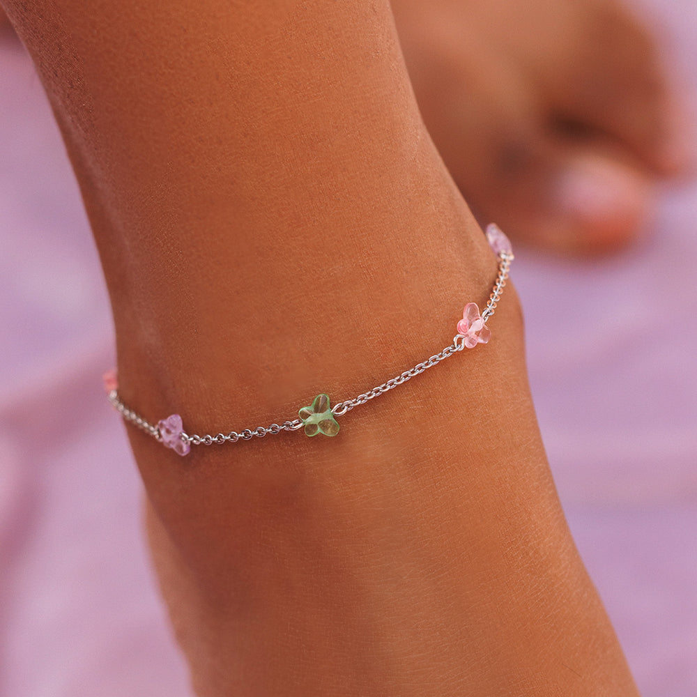 Glass Butterfly Anklet 6