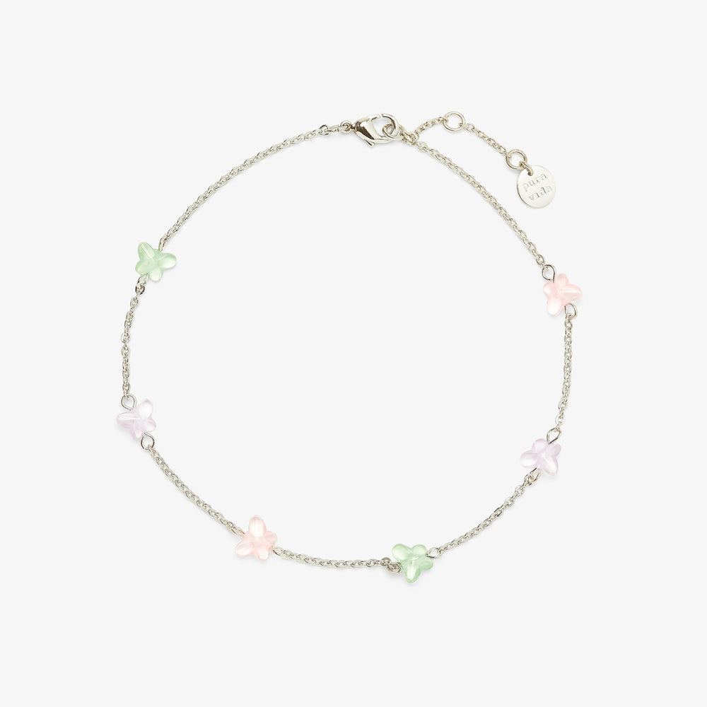 Glass Butterfly Anklet 1