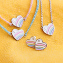 Pastel Vintage Heart Stud Earrings