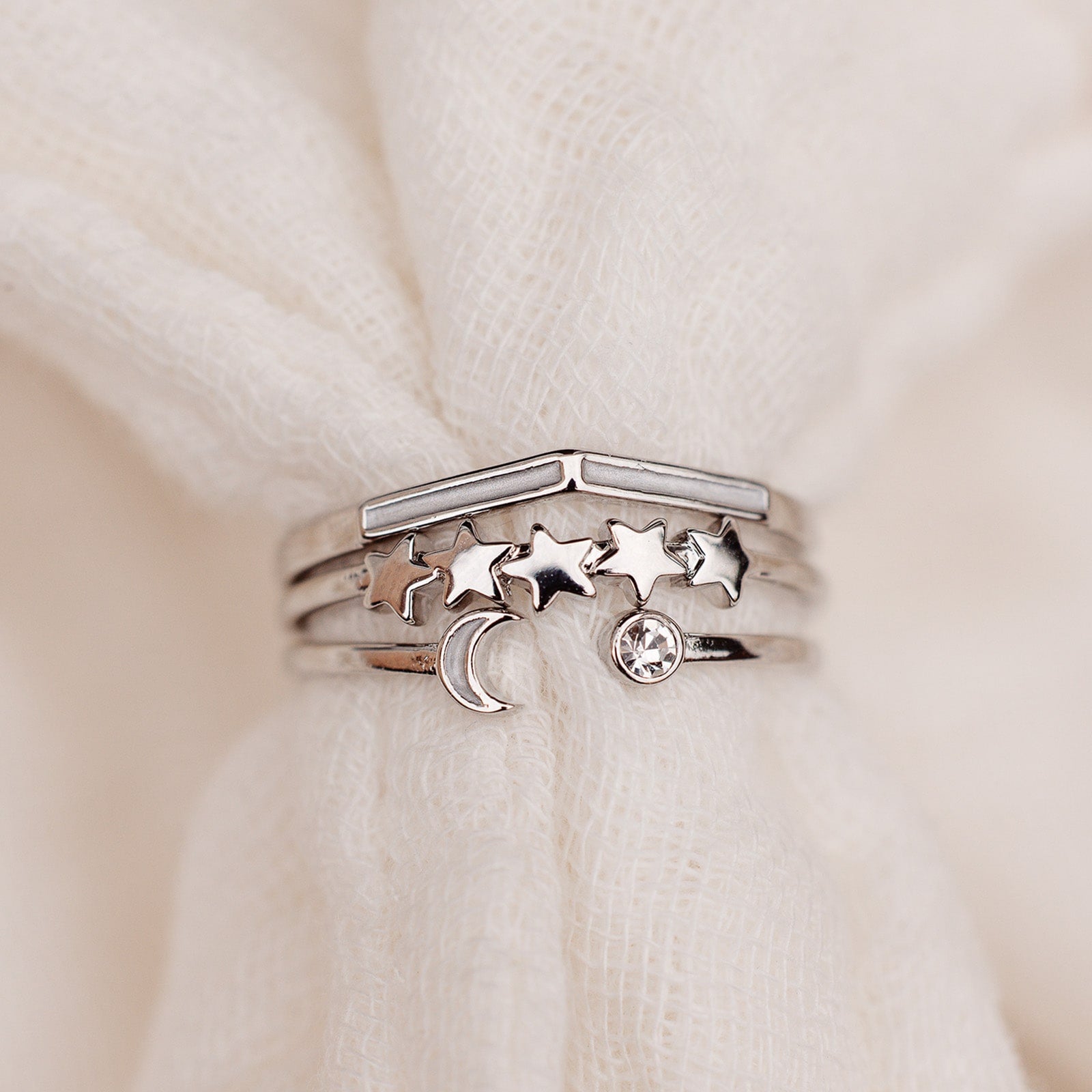 Sun moon hot sale star ring