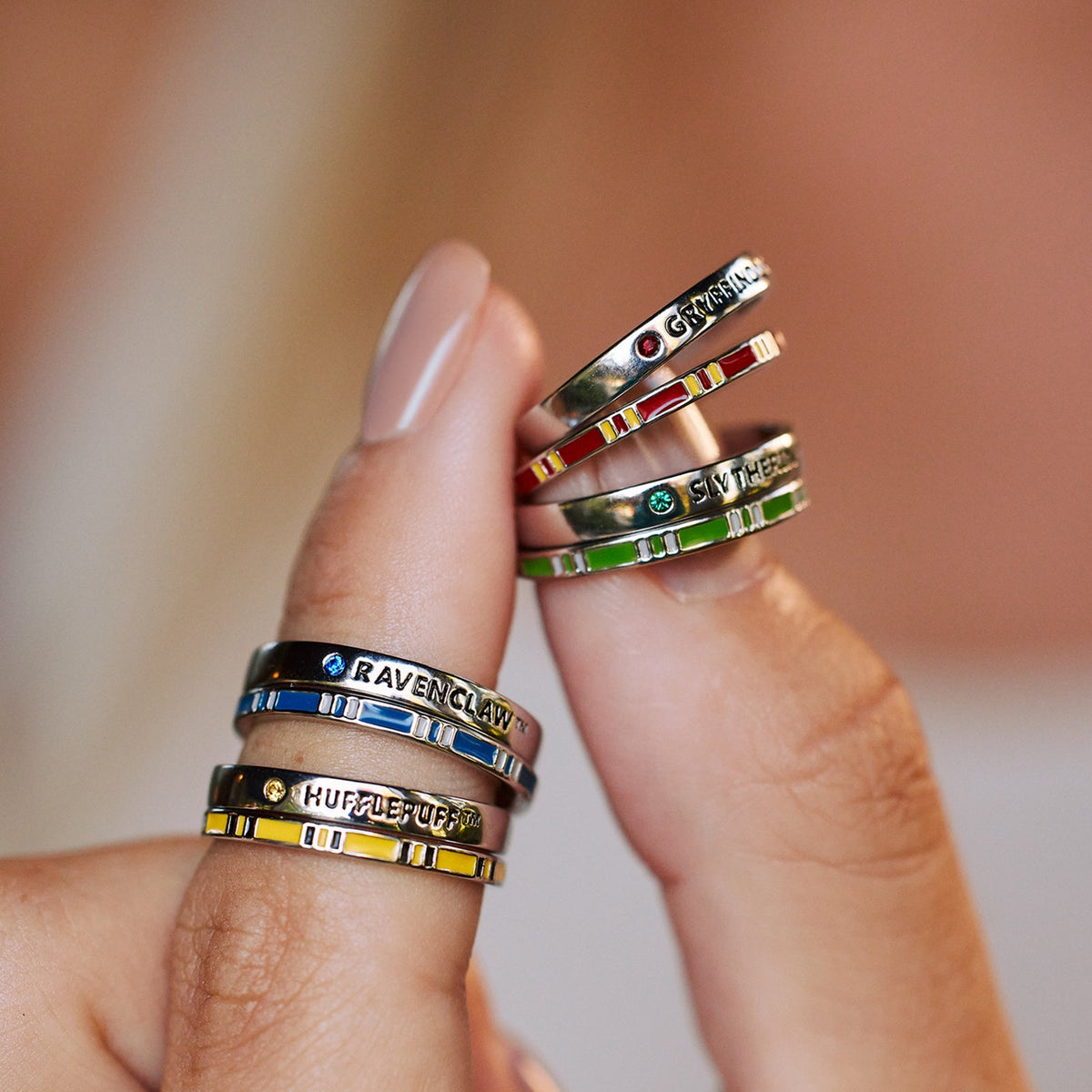 Slytherin™ House Ring Stack