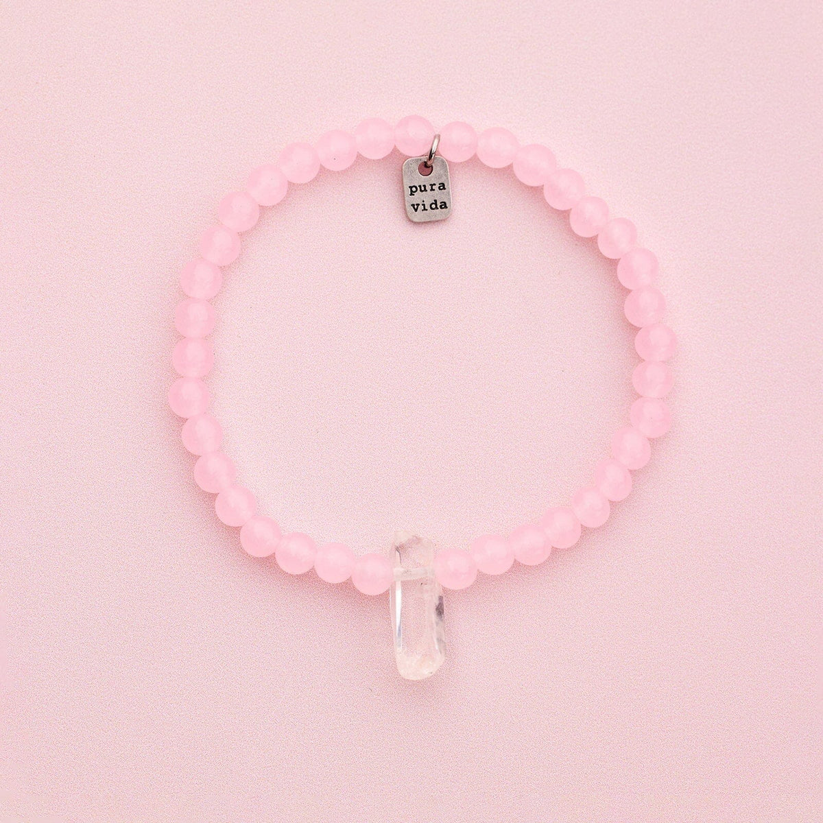 Rose Quartz Intention Stretch Bracelet