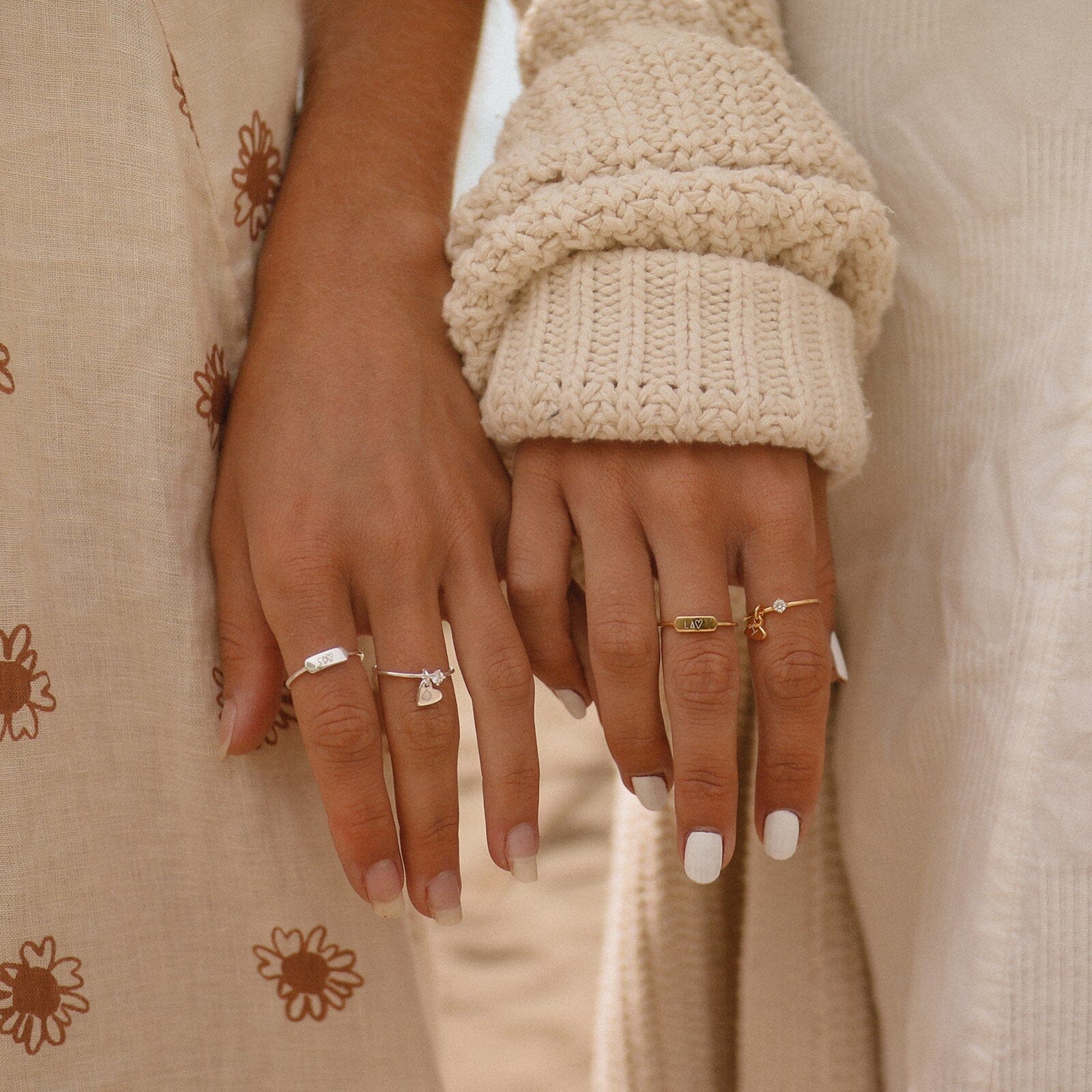 Demi-Fine Engravable Heart Ring