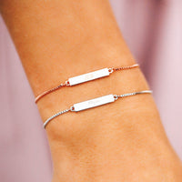 Engravable Double-Sided Bar Bracelet Gallery Thumbnail