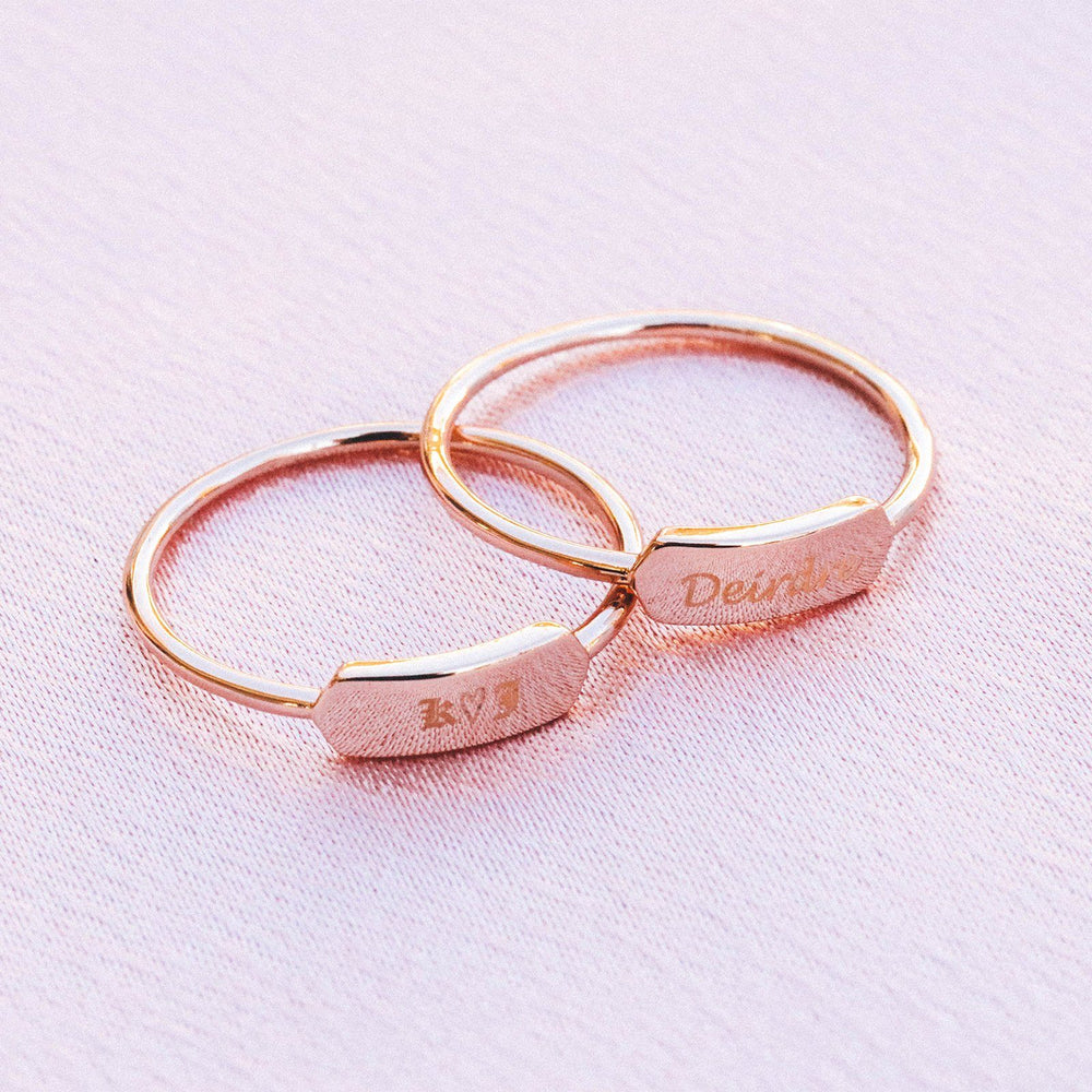 Engravable Bar Ring