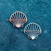 Clam Shell Hair Barrette Gallery Thumbnail