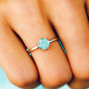 Iridescent Stone Ring