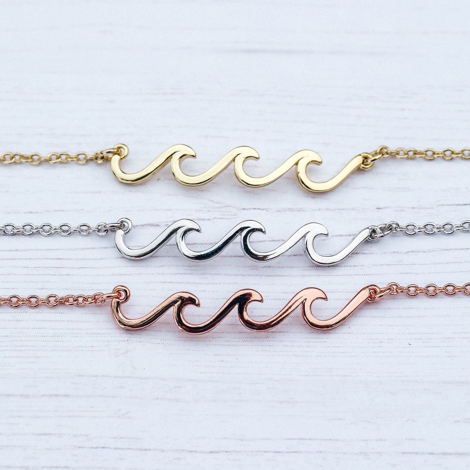 Delicate wave deals anklet