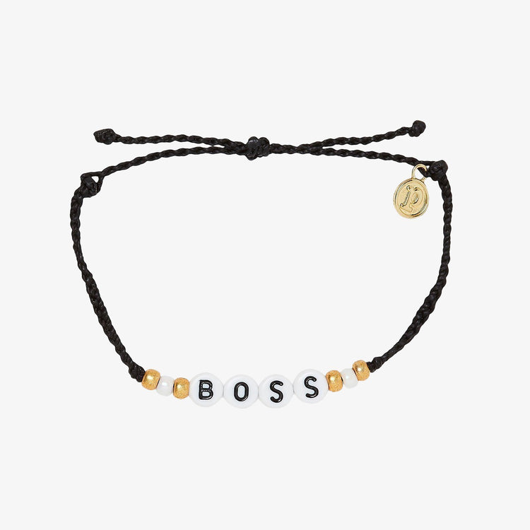 Boss Alphabet Bead Bracelet