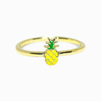 Enamel Pineapple Ring