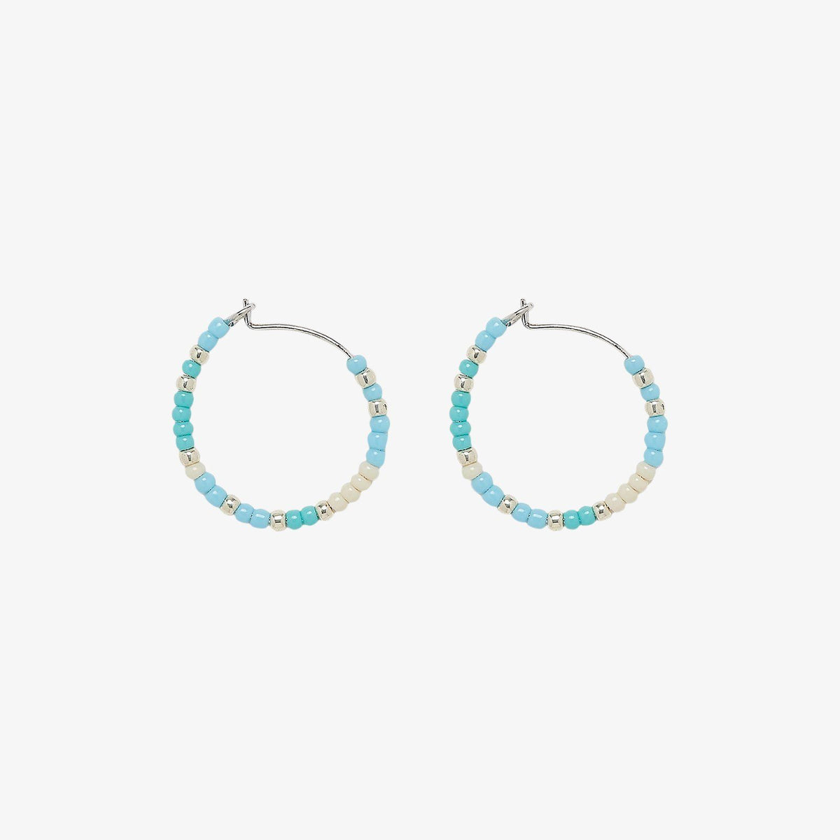 Playa Seed Bead Hoop Earrings