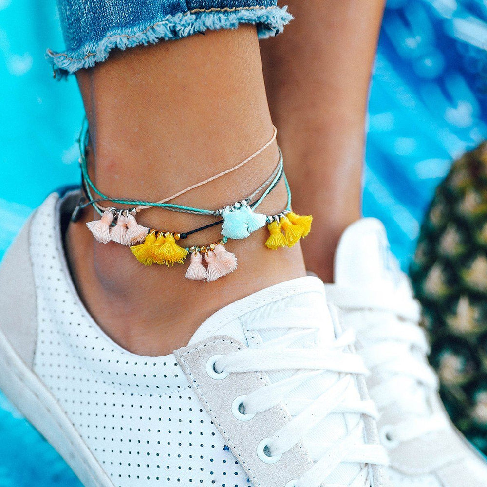 Triple Tassel Anklet 7