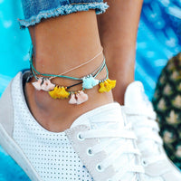 Triple Tassel Anklet Gallery Thumbnail