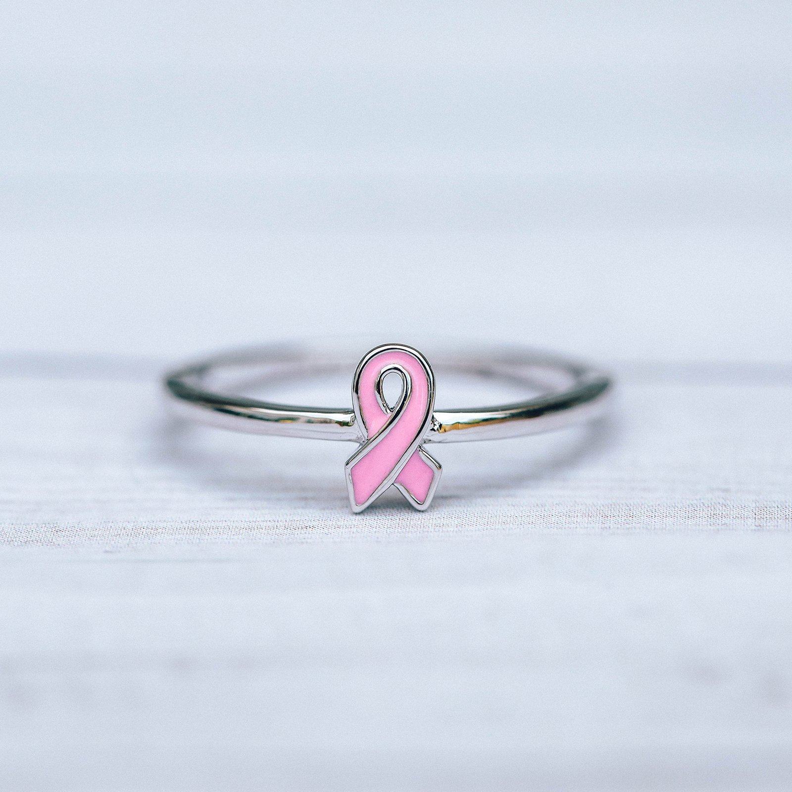 Pink silicone rings sales for breast cancer