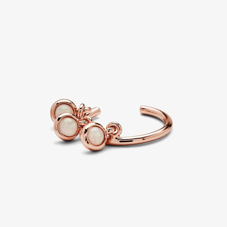 Rose Gold Dangling Opals Ear Cuff